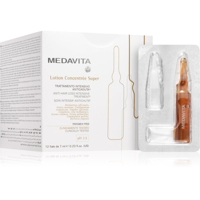 Medavita Lotion Concentrée Super заздравяваща грижа против косопад 12x - Грижа за коса - Сравни цени от 1 магазин с безплатна доставка