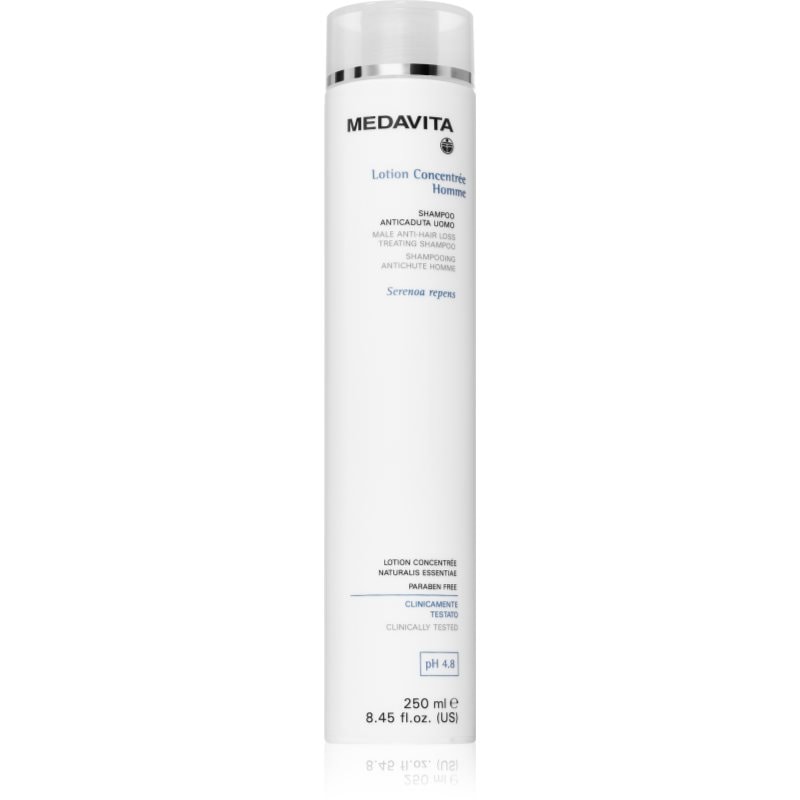 Medavita Medavita Lotion Concentree Homme Male Anti-Hair Loss Treating Shampoo шампоан против косопад за мъже - Мъжки парфюм 250мл - Сравни цени от 1 магазин с безплатна доставка