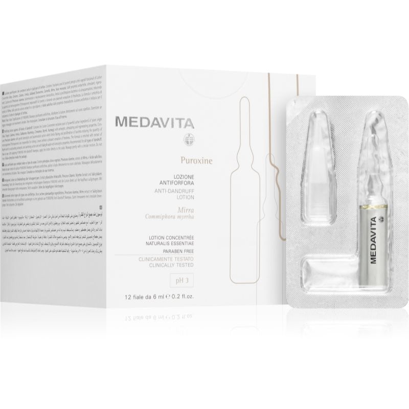 Medavita Puroxine Anti-Dandruff Lotion серум за скалп против пърхот 12x