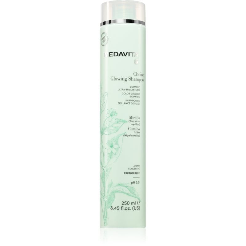 Medavita Choice Glowing Shampoo грижовен шампоан за блясък и мекота на косата