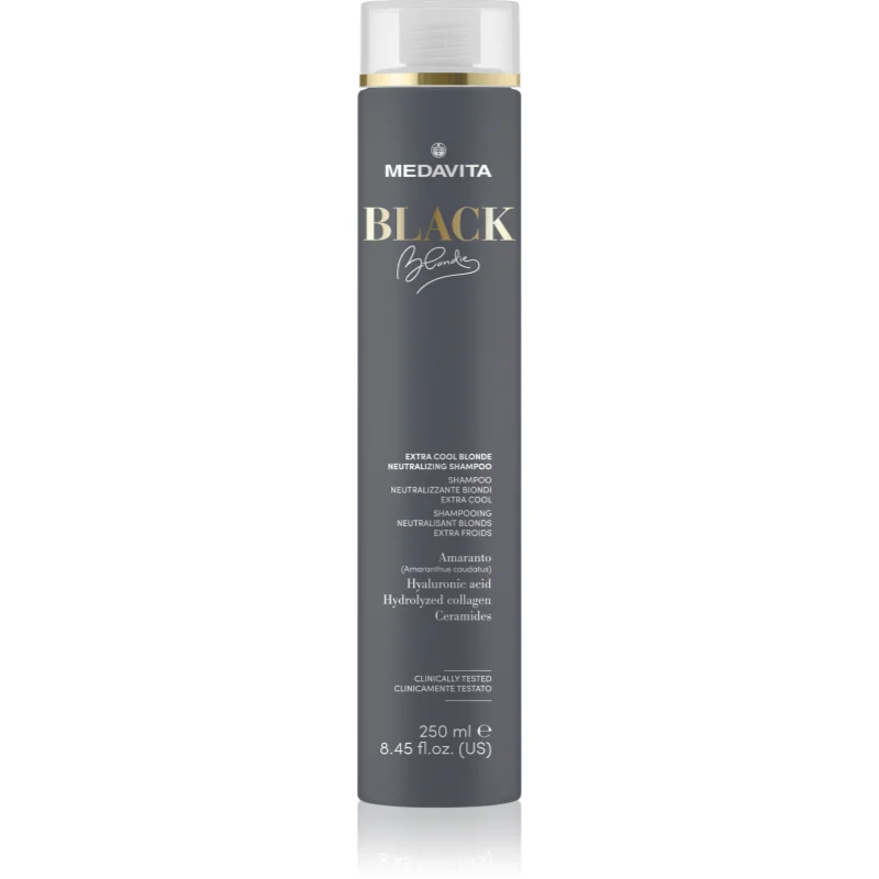 Medavita Black Blondie Extra Cool Blonde шампоан, неутрализиращ жълтите нюанси За коса - Грижа за коса - Сравни цени от 1 магазин с безплатна доставка