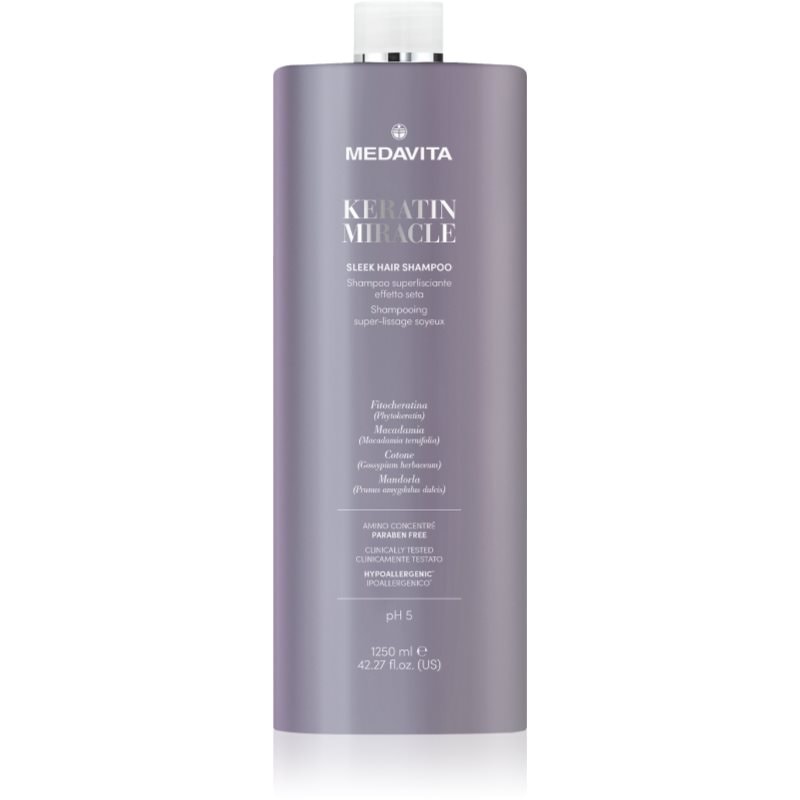 Medavita Medavita Keratin Miracle Sleek Hair Shampoo изглаждащ шампоан - Унисекс парфюм 250мл - Сравни цени от 1 магазин с безплатна доставка