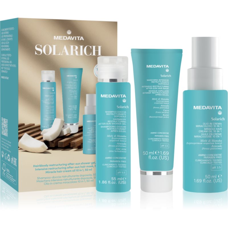 Medavita Solarich Travel Set комплект за пътуване за жени - Комплект - Сравни цени от 1 магазин с безплатна доставка