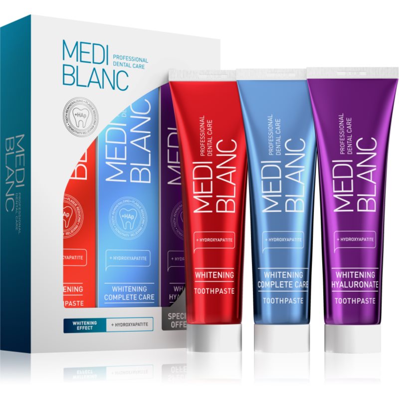 MEDIBLANC Whitening Toothpastes Set комплект с избелващ ефект - Комплект - Сравни цени от 1 магазин с безплатна доставка
