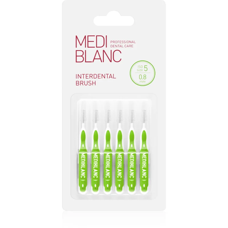 MEDIBLANC Interdental Pick-brush междузъбна четка 0,8 mm Green