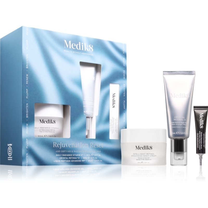 Medik8 Rejuvenation Reset подаръчен комплект за подмладяване на кожата на лицето за жени - Комплект - Сравни цени от 1 магазин с безплатна доставка