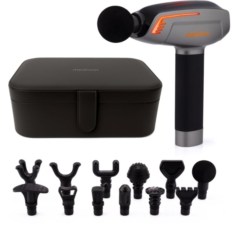 Medivon Gun Nexus масажен пистолет с аксесоари - Електроуред - Сравни цени от 1 магазин с безплатна доставка