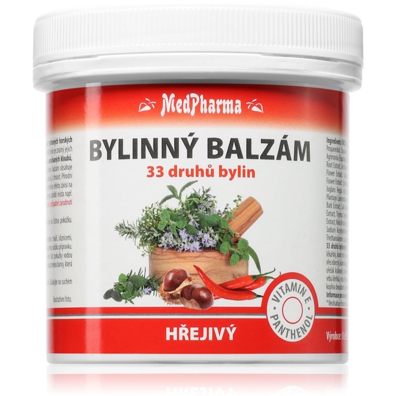 MedPharma Bylinný balzám hřejivý натурален балсам за мускули, стави и сухожилия - Грижа за тяло - Сравни цени от 1 магазин с безплатна доставка
