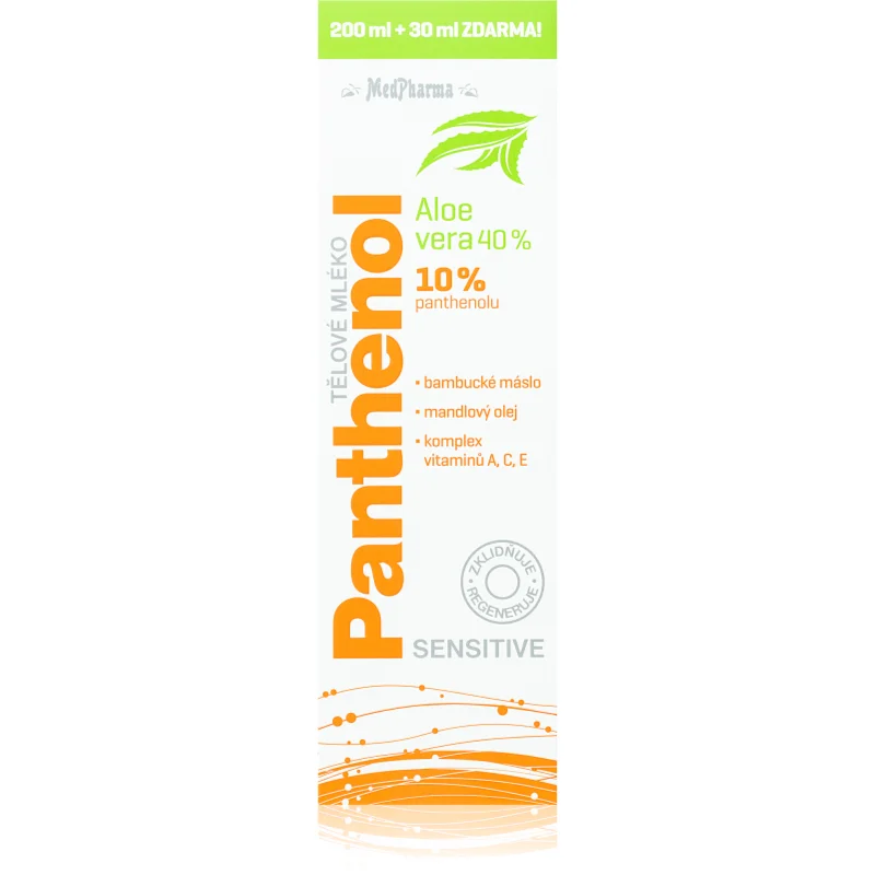 MedPharma Panthenol 10% Sensitive интензивно хидратиращо мляко за тяло с регенериращ ефект