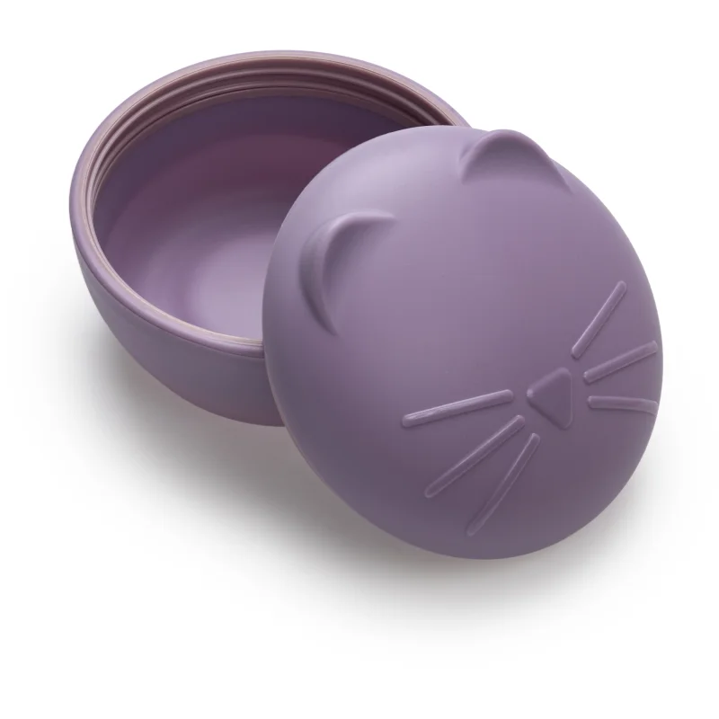 Melii Silicone Bowl with Lid кутия за закуска Cat - За деца - Сравни цени от 1 магазин с безплатна доставка