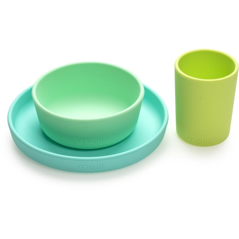 Melii Feeding Set сет за хранене Mint, Blue, Lime - За деца - Сравни цени от 1 магазин с безплатна доставка