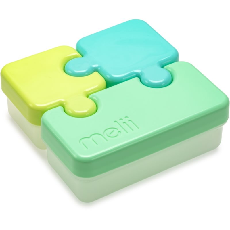 Melii Puzzle Container кутия за закуска Blue & Mint - За деца - Сравни цени от 1 магазин с безплатна доставка