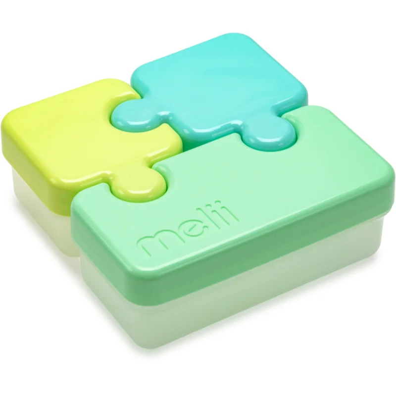 Melii Puzzle Container кутия за закуска Blue & Mint - За деца - Сравни цени от 1 магазин с безплатна доставка