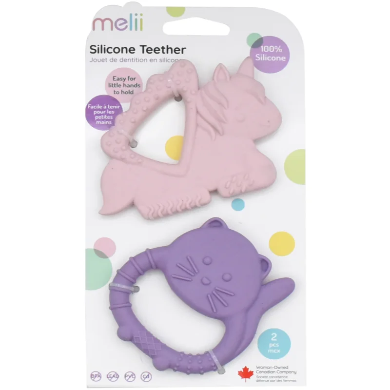 Melii Teethers гризалка Unicorn & Cat