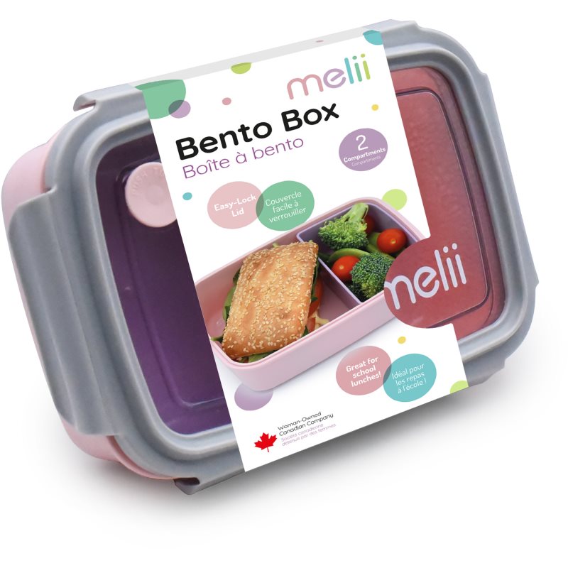 Melii Bento Box кутия за закуска Pink, Purple, Gray - За деца - Сравни цени от 1 магазин с безплатна доставка