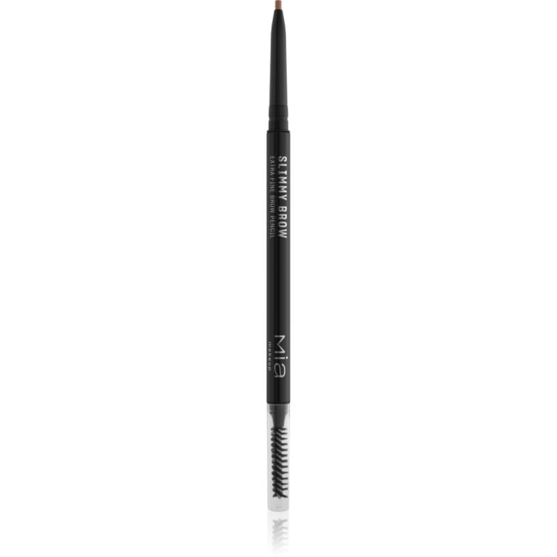 Mia Cosmetics Slimmy Brow двустранен молив за вежди с четка