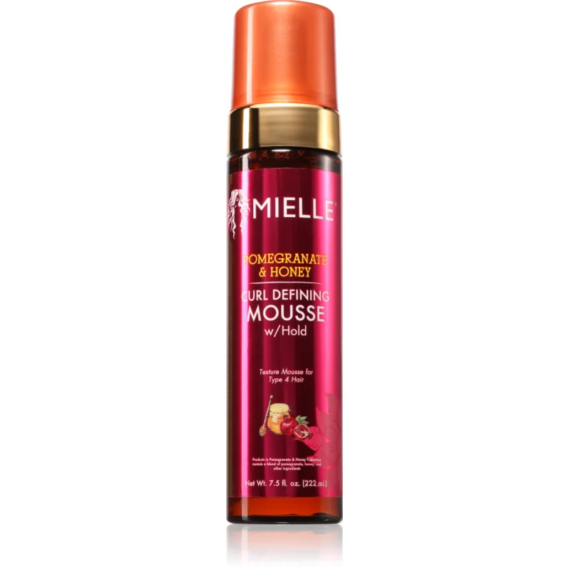 Mielle Pomegranate & Honey стилизираща пяна за дефиниране и оформяне на прическа за къдрава коса