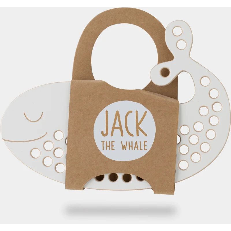 Milin Big Wooden Lacing Toy Whale Jack играчка за подреждане 9 cm x 19,5 cm x 0,7 cm - За деца - Сравни цени от 1 магазин с безплатна доставка