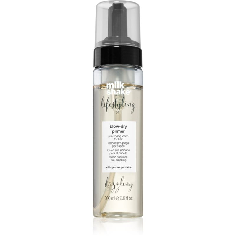 milk_shake® Lifestyling Blow-dry Primer пяна за коса за топлинно третиране на косата - Грижа за коса - Сравни цени от 1 магазин с безплатна доставка