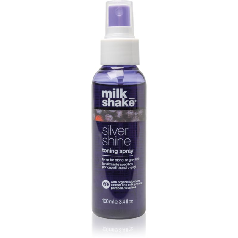 milk_shake® Silver Shine Toning Spray тониращ спрей за руса и сива коса - Грижа за коса - Сравни цени от 1 магазин с безплатна доставка
