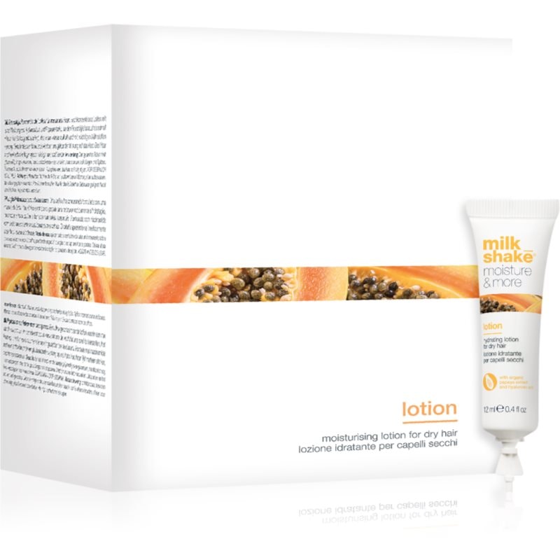 milk_shake® Moisture & More Lotion хидратиращо мляко за суха коса 12x - Грижа за коса - Сравни цени от 1 магазин с безплатна доставка