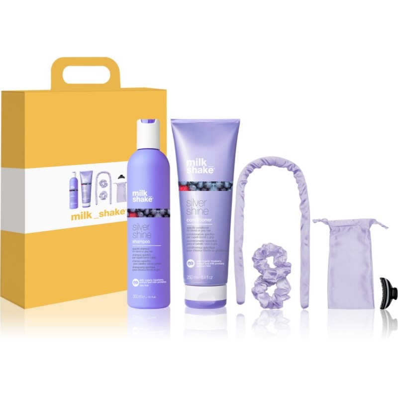 milk_shake® milk_shake® Silver Shine подаръчен комплект за блонд коса и коса с кичури - Унисекс парфюм - Сравни цени от 1 магазин с безплатна доставка