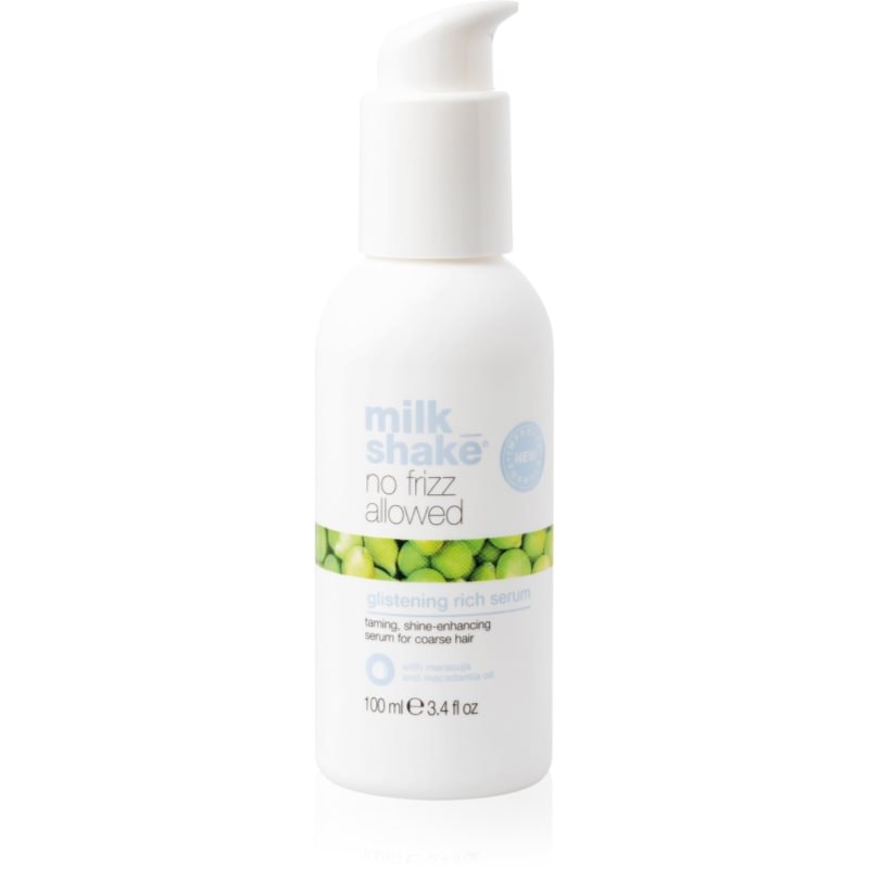 milk_shake® milk_shake® No Frizz Allowed Glistening Rich Serum серум за коса против цъфтене - Унисекс парфюм 100мл - Сравни цени от 1 магазин с безплатна доставка