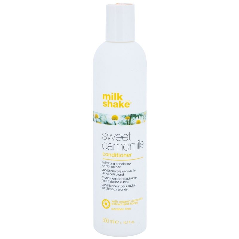 milk_shake® Sweet Camomile подхранващ балсам за руса коса без парабени - Грижа за коса - Сравни цени от 1 магазин с безплатна доставка