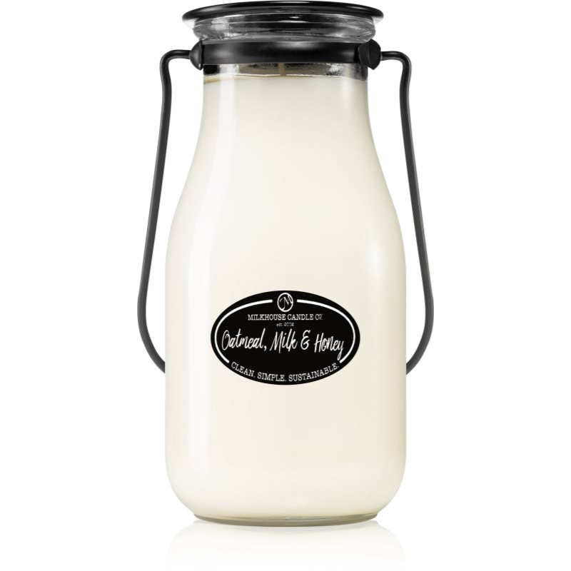 Milkhouse Candle Co. Creamery Oatmeal, Milk & Honey ароматна свещ Milkbottle 396 гр. - Аромат - Сравни цени от 1 магазин с безплатна доставка
