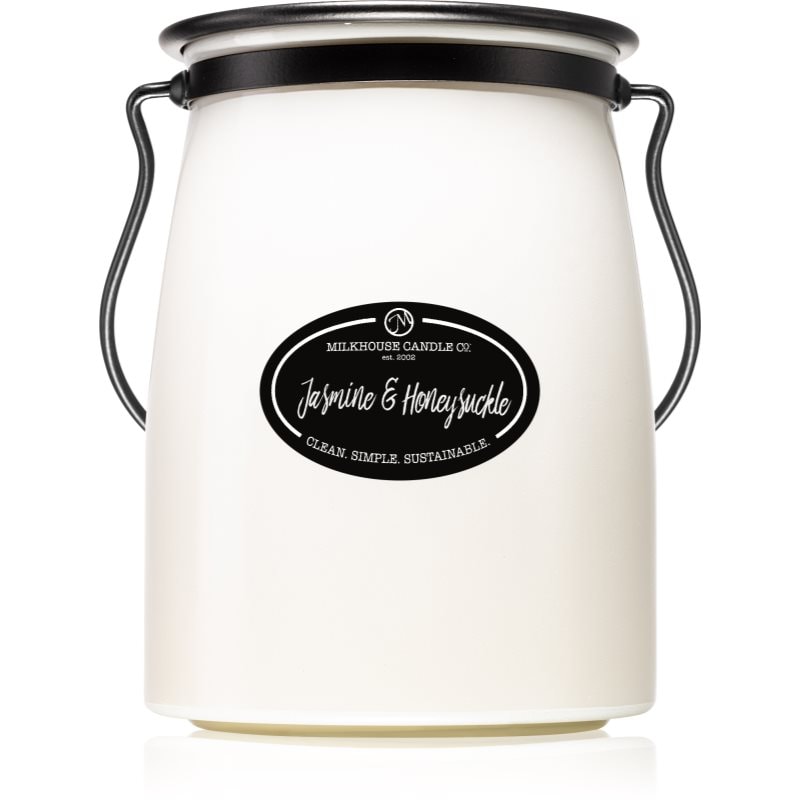 Milkhouse Candle Co. Creamery Jasmine & Honeysuckle ароматна свещ Butter Jar 624 гр. - Аромат - Сравни цени от 1 магазин с безплатна доставка