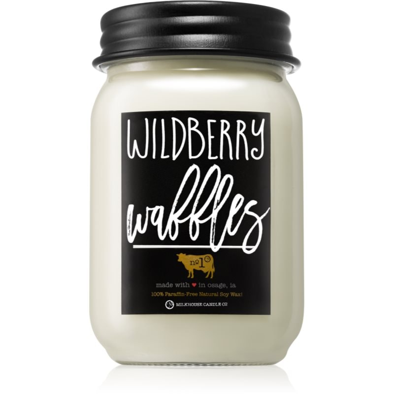 Milkhouse Candle Co. Farmhouse Wildberry Waffles ароматна свещ Mason Jar 369 гр. - Аромат - Сравни цени от 1 магазин с безплатна доставка