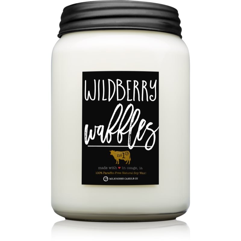 Milkhouse Candle Co. Farmhouse Wildberry Waffles ароматна свещ Mason Jar 737 гр. - Аромат - Сравни цени от 1 магазин с безплатна доставка