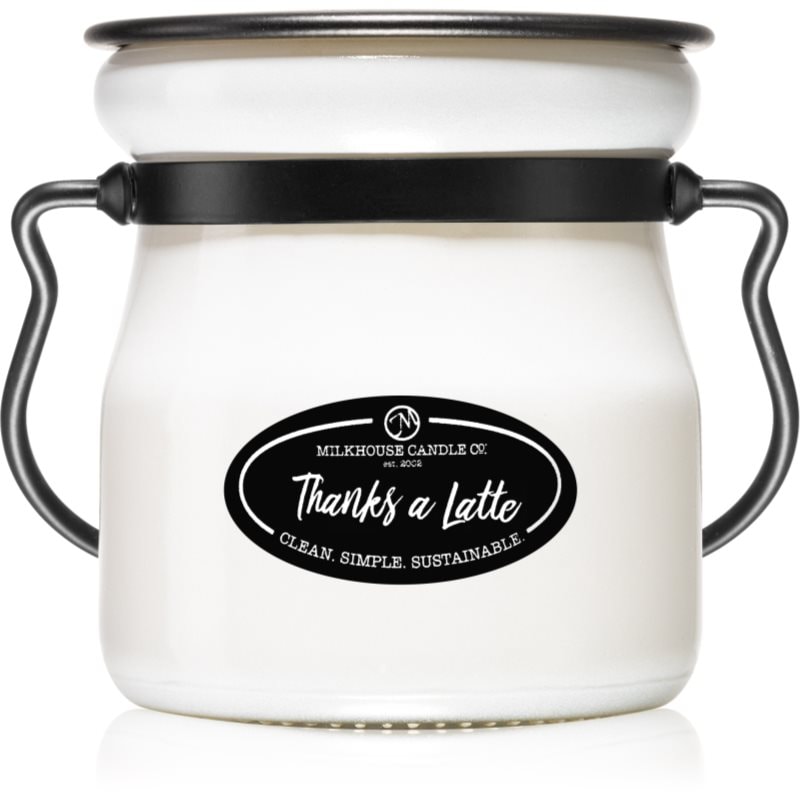 Milkhouse Candle Co. Creamery Thanks A Latte ароматна свещ Cream Jar 142 гр. - Аромат - Сравни цени от 1 магазин с безплатна доставка