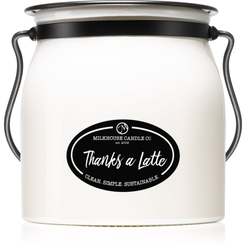 Milkhouse Candle Co. Creamery Thanks A Latte ароматна свещ Butter Jar 454 гр. - Аромат - Сравни цени от 1 магазин с безплатна доставка