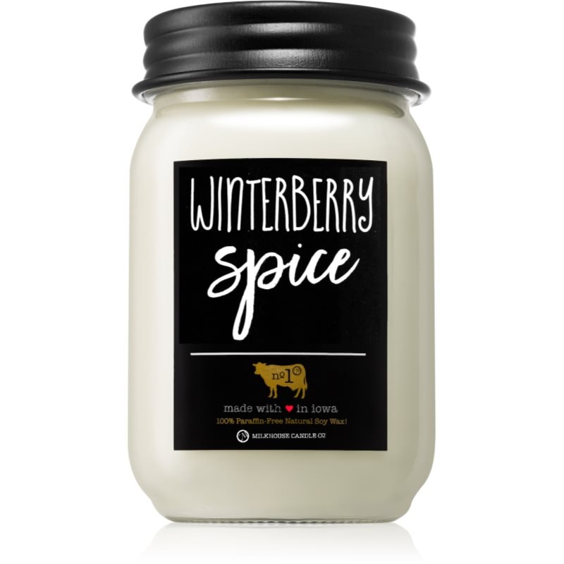 Milkhouse Candle Co. Farmhouse Winterberry Spice ароматна свещ 369 гр. - Аромат - Сравни цени от 1 магазин с безплатна доставка