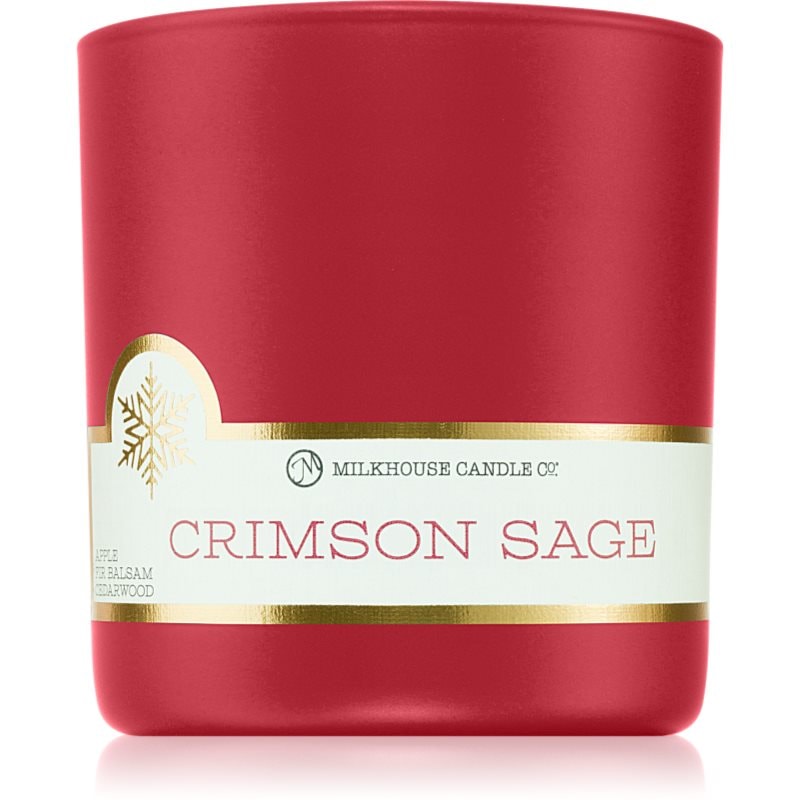 Milkhouse Candle Co. Milkhouse Candle Co. LE Winter Crimson Sage ароматна свещ 226 гр. - Унисекс парфюм 226мл - Сравни цени от 1 магазин с безплатна доставка
