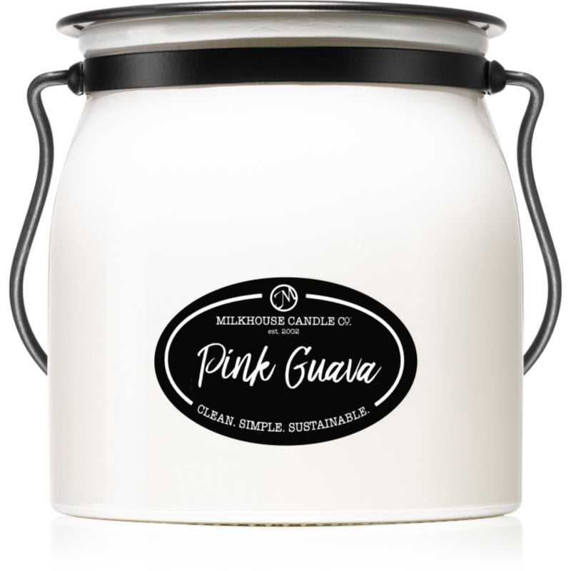 Milkhouse Candle Co. Pink Guava ароматна свещ Butter Jar 454 гр.
