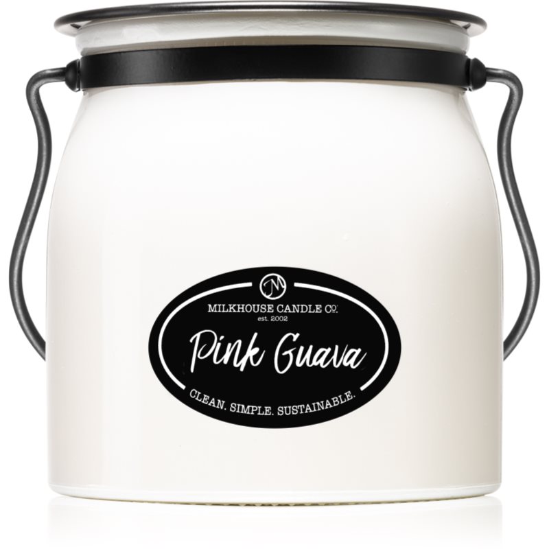 Milkhouse Candle Co. Milkhouse Candle Co. Pink Guava ароматна свещ Butter Jar 454 гр. - Унисекс парфюм 454мл - Сравни цени от 1 магазин с безплатна доставка