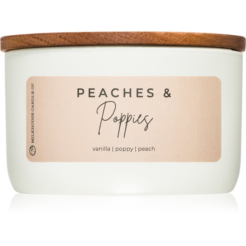 Milkhouse Candle Co. Statement Peaches & Poppies ароматна свещ 283 гр. - Аромат - Сравни цени от 1 магазин с безплатна доставка