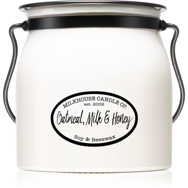 Milkhouse Candle Co. Creamery Oatmeal, Milk & Honey ароматна свещ Butter Jar 454 гр. - Аромат - Сравни цени от 1 магазин с безплатна доставка