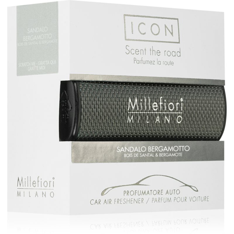 Millefiori Millefiori Icon Sandalo Bergamotto aроматизатор за автомобил - Унисекс парфюм - Сравни цени от 1 магазин с безплатна доставка
