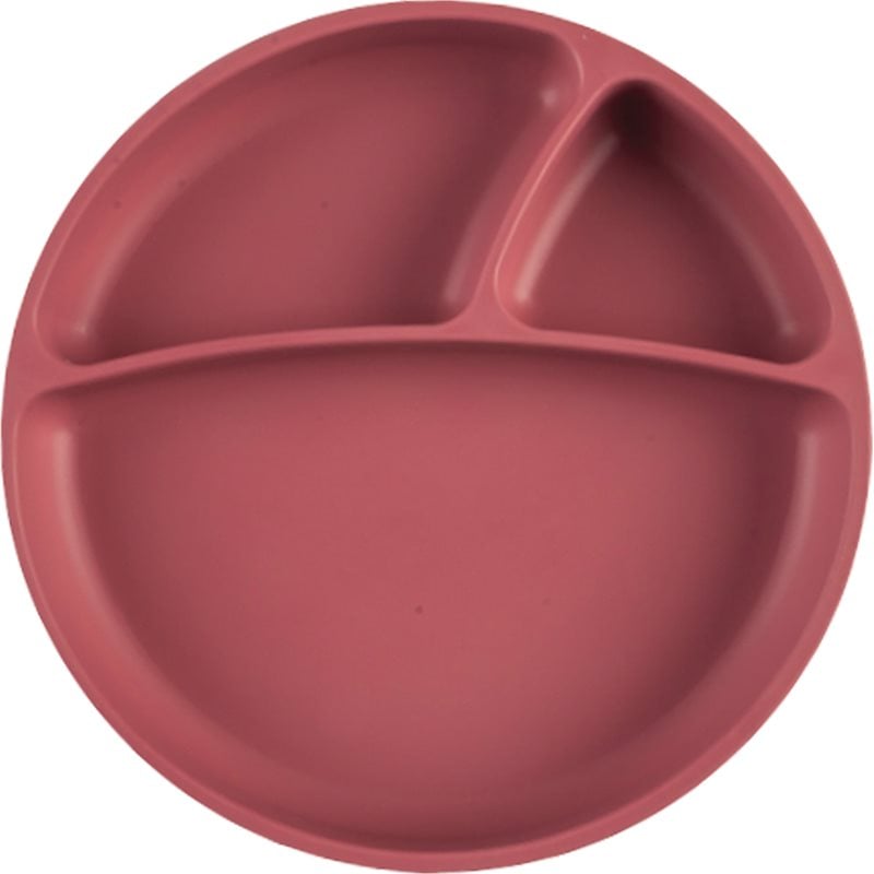 Minikoioi Puzzle Plate Rose разделена чиния с вендуза