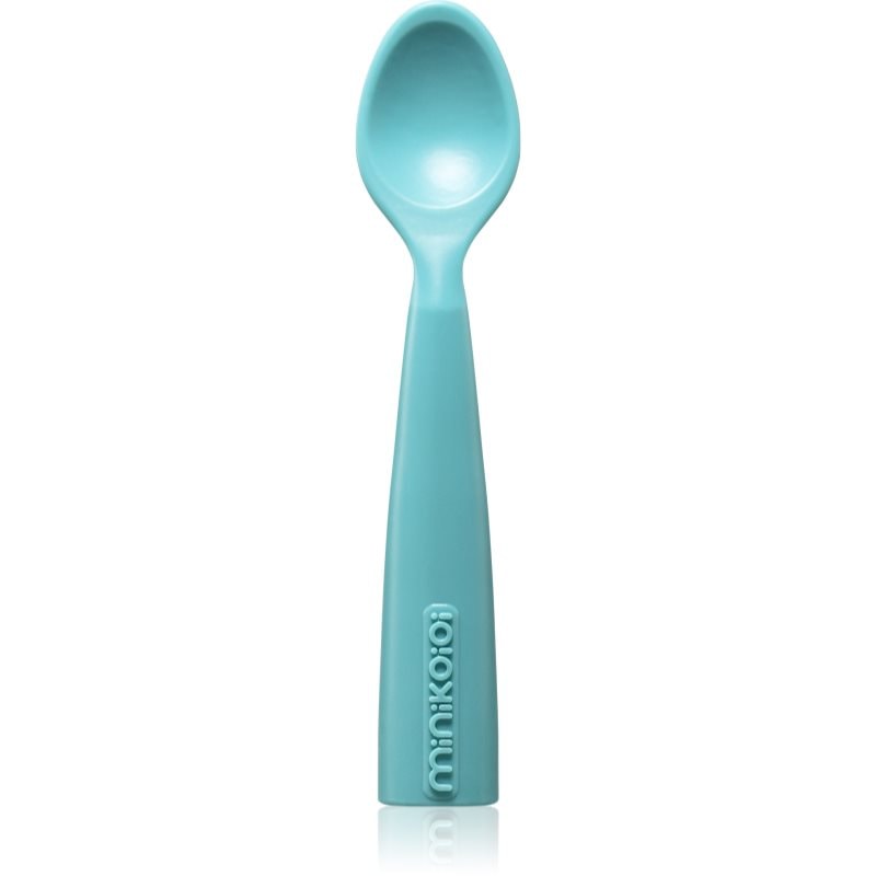 Minikoioi Silicone Spoon лъжичка Aqua Green - За деца - Сравни цени от 1 магазин с безплатна доставка