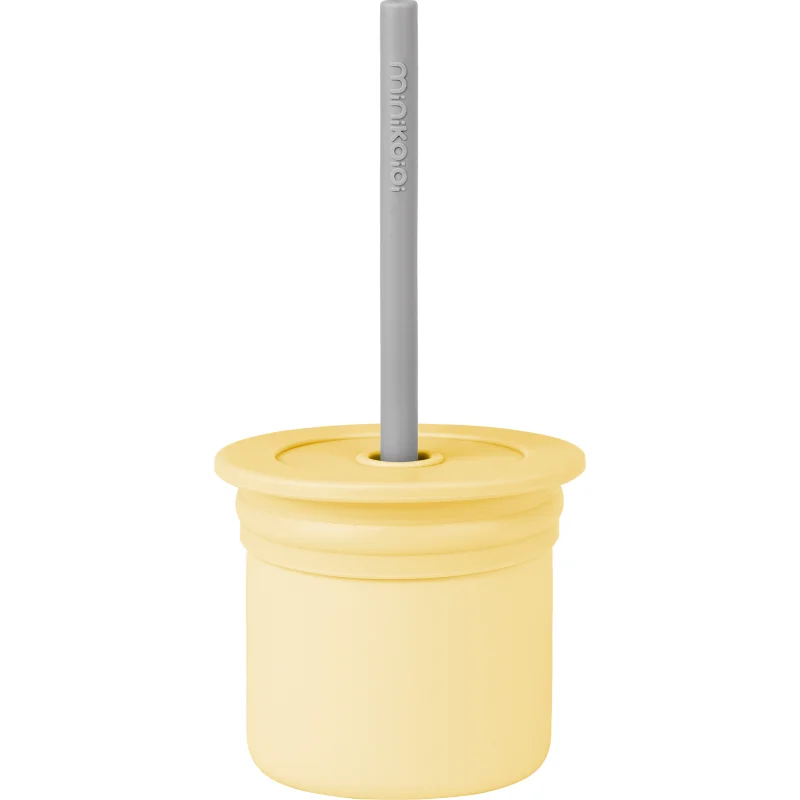 Minikoioi Sip+Snack Set комплект за хранене за деца Yellow / Grey - За деца - Сравни цени от 1 магазин с безплатна доставка