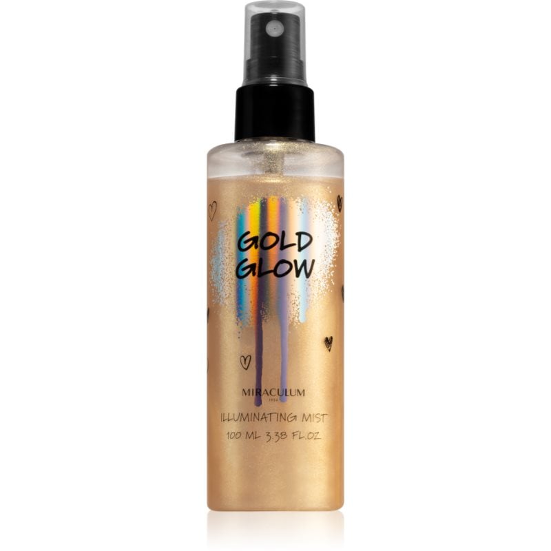 Miraculum Girls Collection Gold Glow освежаваща мъгла за лице и тяло с блясък