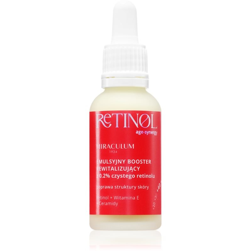 Miraculum AGE-SYNERGY RETINOL 0.2% серум против стареене и несъвършенствата на кожата с ретинол - Грижа за лице - Сравни цени от 1 магазин с безплатна доставка