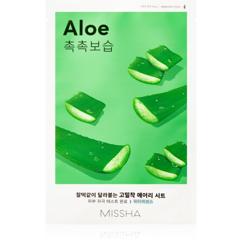 Missha Airy Fit Aloe платнена маска за лице с хидратиращ и успокояващ ефект - Грижа за лице - Сравни цени от 1 магазин с безплатна доставка