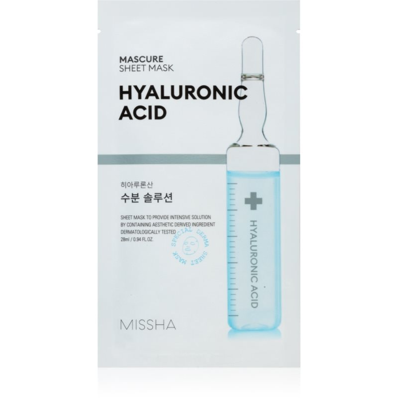 Missha Mascure Hyaluronic Acid хидратираща платнена маска - Грижа за лице - Сравни цени от 1 магазин с безплатна доставка