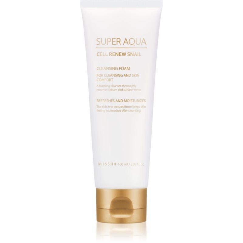 Missha Super Aqua Cell Renew Snail почистваща пяна с екстракт от охлюв - Грижа за лице - Сравни цени от 1 магазин с безплатна доставка