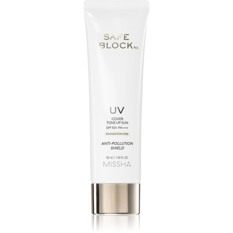 Missha Safe Block RX Cover Tone Up Sun минерален защитен крем за лице и чувствителни зони SPF 50+
